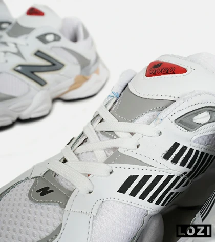 کفش کتانی مردانه سفید طوسی NEW BALANCE 9060