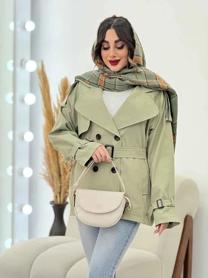 بارانی چهاردکمه صدف