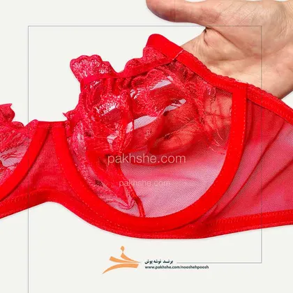 سوتین قرمز فنردار تورگاز برند نوشه پوش