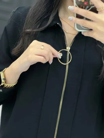 شومیز جلو زیپ