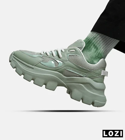 کفش کتانی مردانه سبز BERSHKA