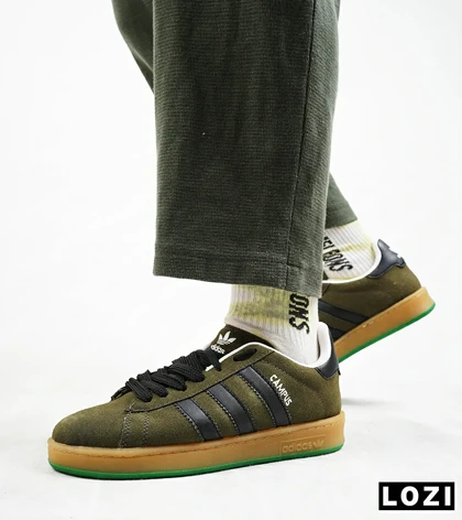 کفش کتانی مردانه سبز ADIDAS Campus