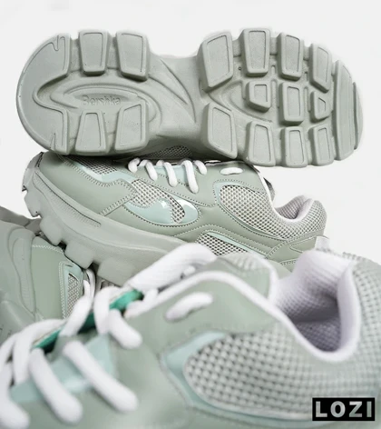 کفش کتانی مردانه سبز BERSHKA