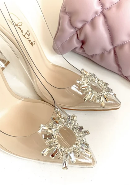 کفش پاشنه‌بلند طلقی SUN