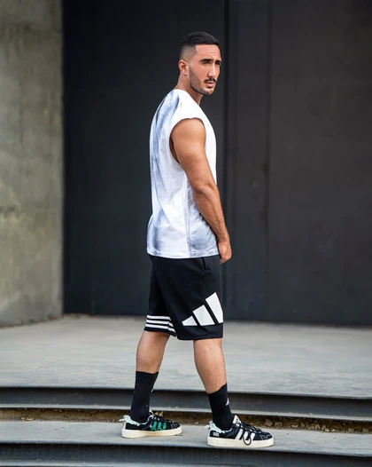 رکابی ورزشی وست ADIDAS فری سایز طوسی