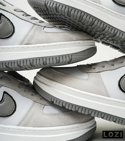 کفش کتانی مردانه و زنانه طوسی نایک NIKE AIR FORCE مدل 4568