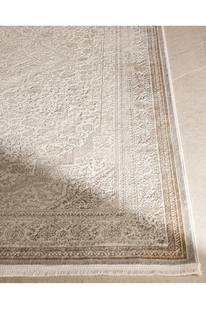 فرش ماشینی Madame Coco مدل Verdell - 160 × 230 سانتی‌متر - کرم