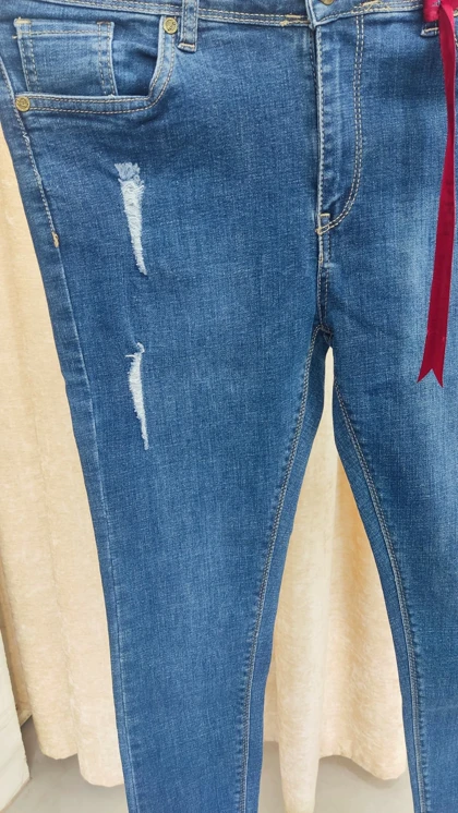 شلوار لی جذب زاپ‌دار کد13