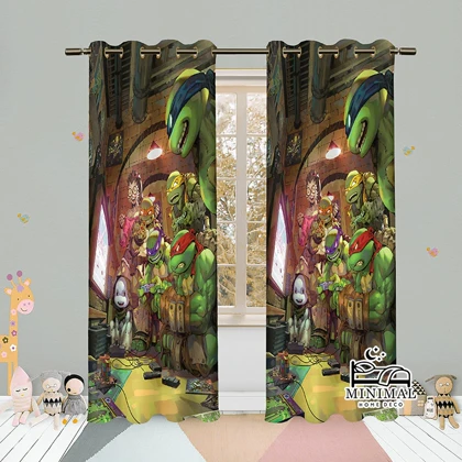 پرده کودک طرح لاکپشت نینجا مدل W5100