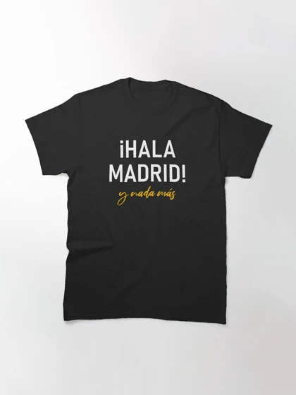 تیشرت ورزشی رئال مادرید | تیشرت Real Madrid CF طرح Hala Madrid کد 143432