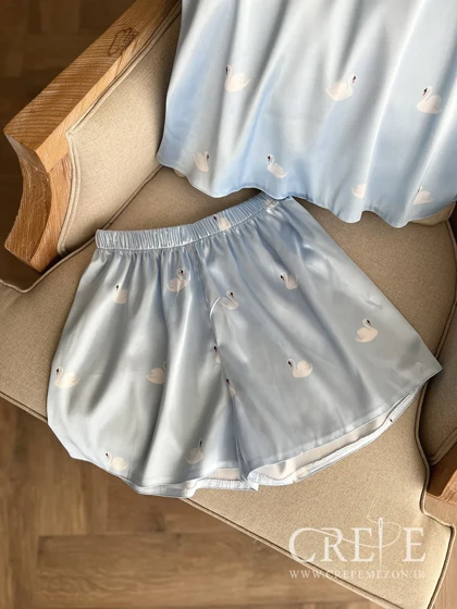 تاپ شلوارک طرح قو