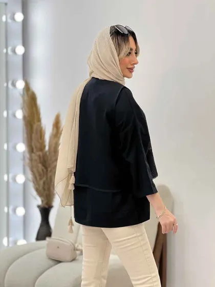 شومیز جلو بسته دو تکه