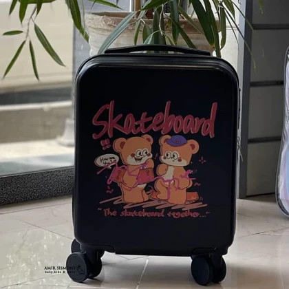 چمدان بچگانه طرح SKATEBOARD مشکی