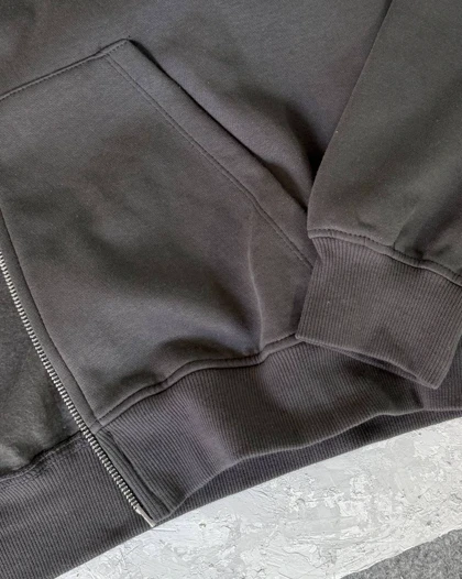 سویشرت دو زیپ ذغالی برند bershka🐈⬛