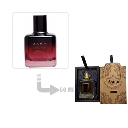 عطر ادکلن زارا رد وانیلا مردانه و زنانه 50 میل اشدی Zara Red Vanilla Ashdi 50ml