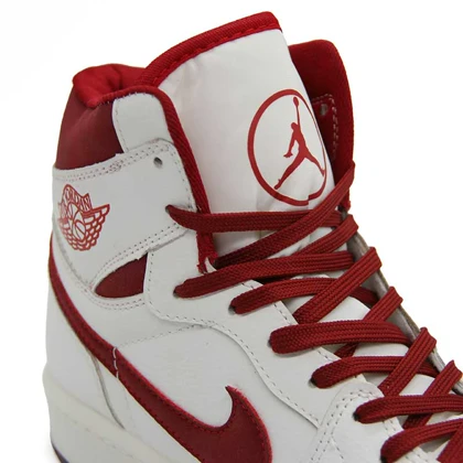 کتانی مردانه جردن 1 سفید زرشکی کد 6624