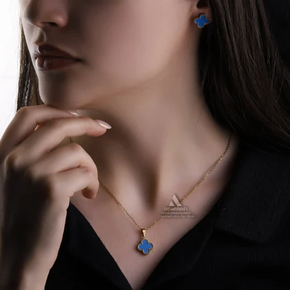 ست ونکلیف آبی Vancliffe Necklace & Earrings GB