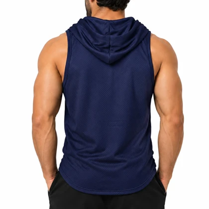رکابی کلاهدار ورزشی مردانه نایک مدل DS-Dri Fit-5G0684 سرمه ای