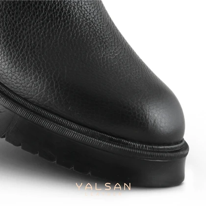 نیم بوت زنانه چرم یلسان مدل لونا کد 688-GN