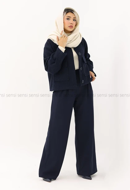 شلوار کرپ پیلی کد1005184