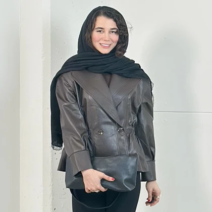 کت چرم سوزان 2220 اچ اند اچ