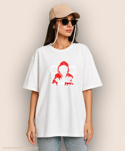 تیشرت لش مردانه و زنانه طرح اسکویید گیم کد 933