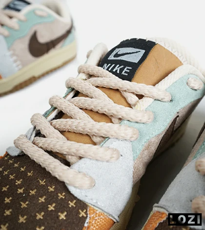 کفش کتانی مردانه و زنانه قهوه ای طوسی خردلی NIKE jordan Vodoo مدل 6193