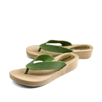 دمپایی لاانگشتی زنانه پاپا مدل ترمه