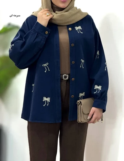 کت کتان گلدوزی لیزا