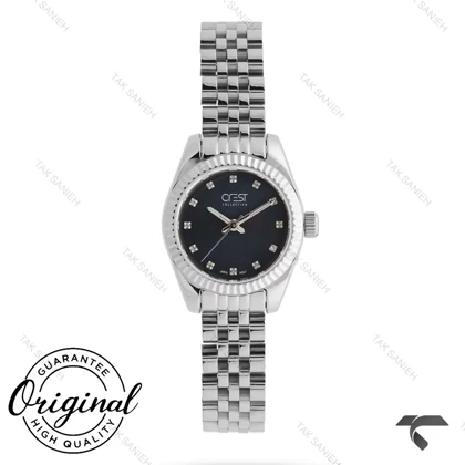 ساعت کرست زنانه 6333-5 صفحه سرمه ای Crest-11157-L