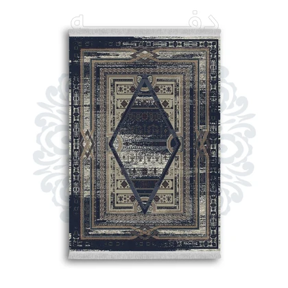 *جدید* فرشینه از جنس پارچه شانل مخمل ترک طرح فانتزی برند دفه کد 1279