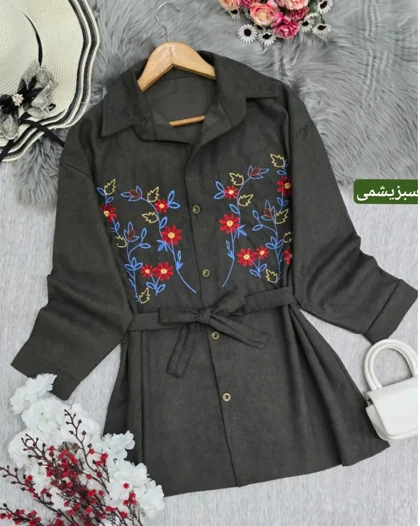 مانتو گلدوزی پرگل