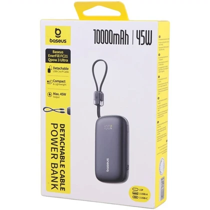 پاور بانک 10000 باسئوس Baseus مدل PPFLS-1045 توان 45 وات