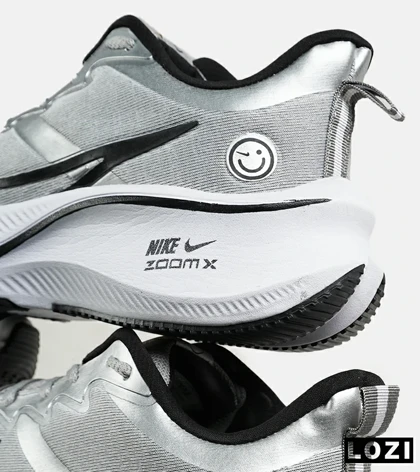 کفش کتانی مردانه و زنانه طوسی مشکی NIKE zoom x smiley مدل 7458