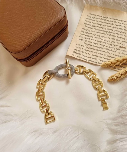 دستبند هرمس طرح طلا