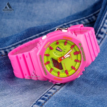 ساعت جی شاک صورتی Casio G-Shock GA-2100-PG