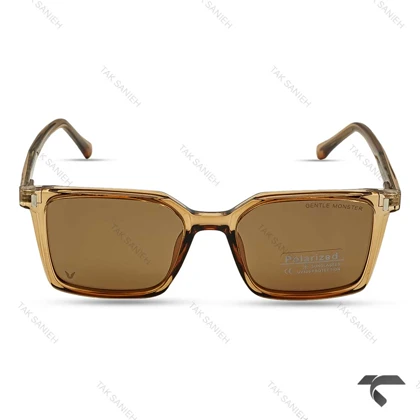 عینک آفتابی جنتل مانستر RE2565-7 عسلی یو وی 400 پلاریزه GentleMonster-9874-U