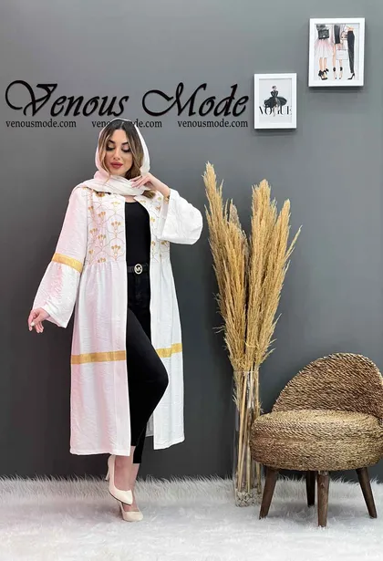 مانتو گلدوزی بلند