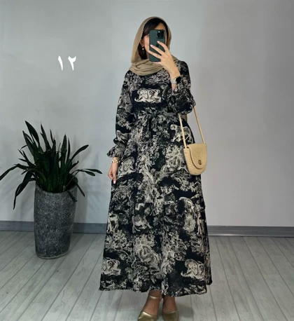 پیراهن مانتویی شکوفه 3