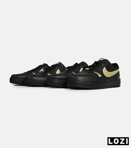 کفش کتانی مردانه و زنانه مشکی طلایی نایک Nike Gama Force Sail مدل 6784