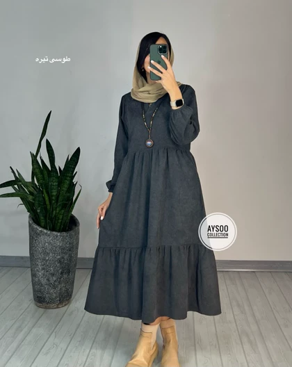 پیراهن مانتویی تانیا