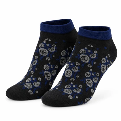 جوراب مچی زنانه پنبه‌ای طرح دار Family Socks بدون درز و معطر
