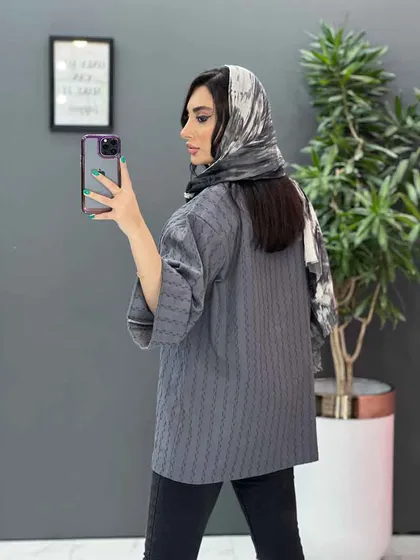 مانتو کوک دوزی آستین پاکتی