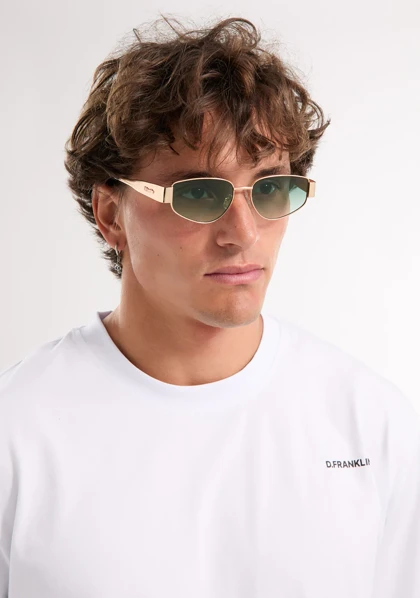 عینک آفتابی دی فرانکلین مدل D.franklin Cuprum Pilot Gold / Gradient Green