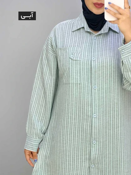 مانتو تک جیب لینن ریها کد 106401577