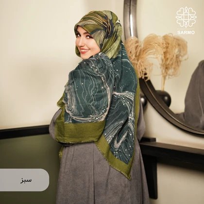 روسری نخ پنبه ارکیده