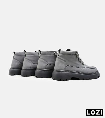 نیم بوت چرمی مردانه طوسی Timberland