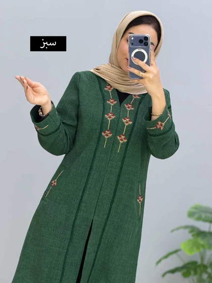 مانتو یقه هفت شانتون مروه کد 110601262
