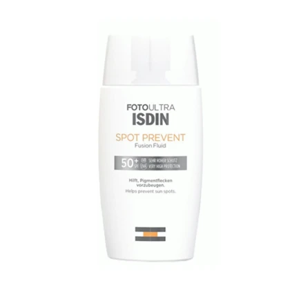فلوئید ضد آفتاب ضدلک ایزدین Isdin مدل Spot Prevent SPF 50 حجم 50 میلی‌لیتر مناسب پوست چرب و مستعد لک