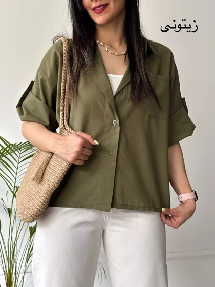 مانتو شومیزی باکسی سایه